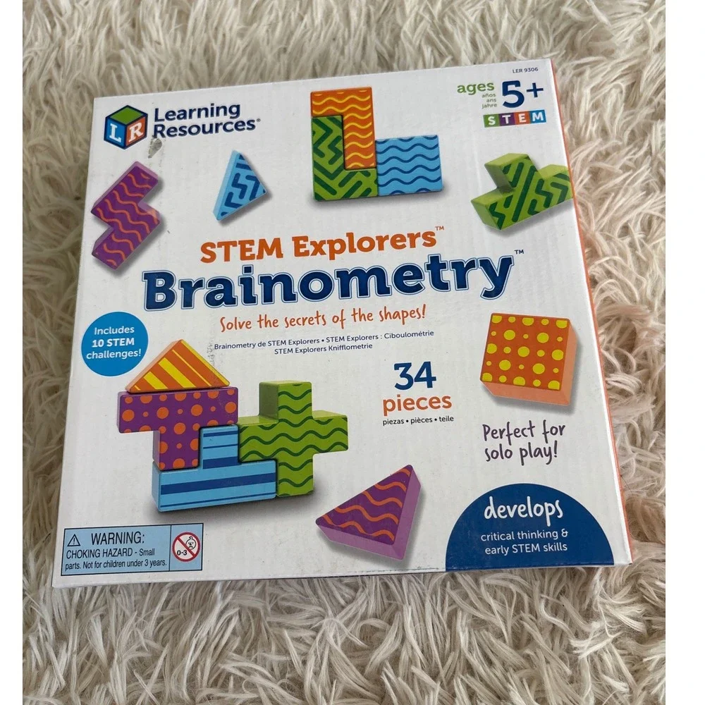 Learning Resources STEM Explorers Brainometry Building Blocks 34 Pieces Ages‎ 5+